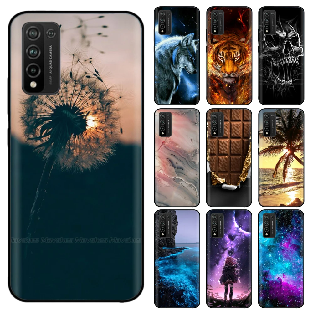 

Case For Huawei Honor 10X Lite Case Cover on Honor 10X Lite Case Silicon Soft Tpu Phone Back Bumper Honor10X Lite 6.67" Fundas