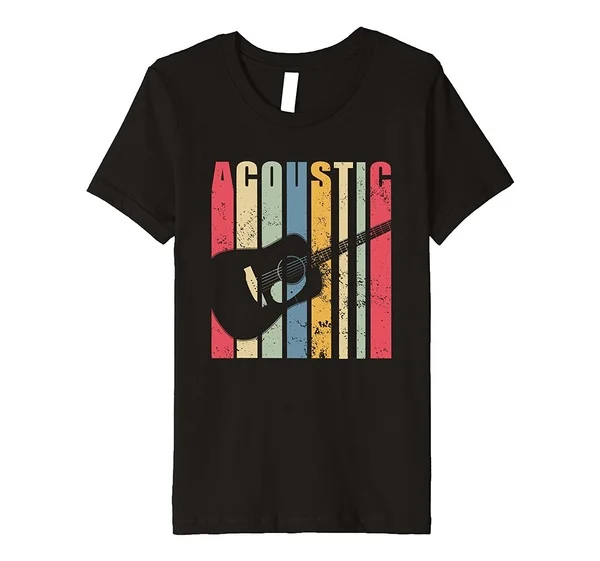 

Vintage Acoustic Guitar Mens Fashion Trend T-Shirt