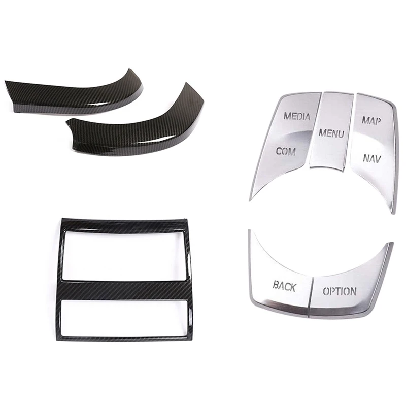 

Наклейка на заднюю выпускную отверстие кондиционера для 5 серии F10 520 525 2011-2017 и мультимедийная наклейка на крышку кнопки