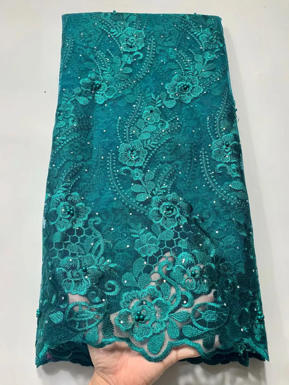 Новейшая Королевская Синяя кружевная ткань 2020 Высококачественная модная с