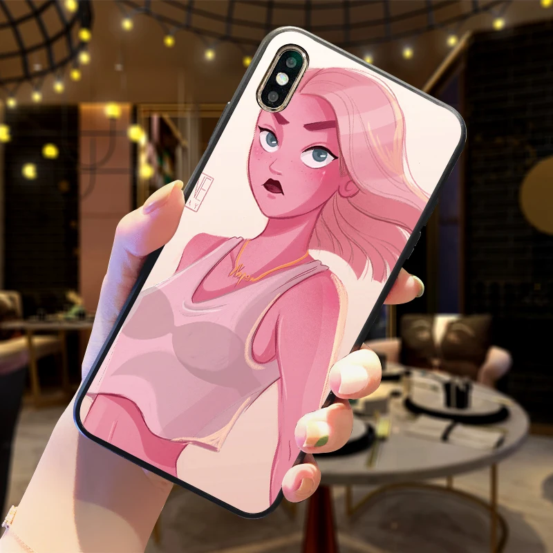 Черный чехол для телефона девочек Xiaomi Redmi 7 Note 4X 5A 16G 32G GO 7A K20 Pro 6 5 8 Pro|Чехлы-накладки|