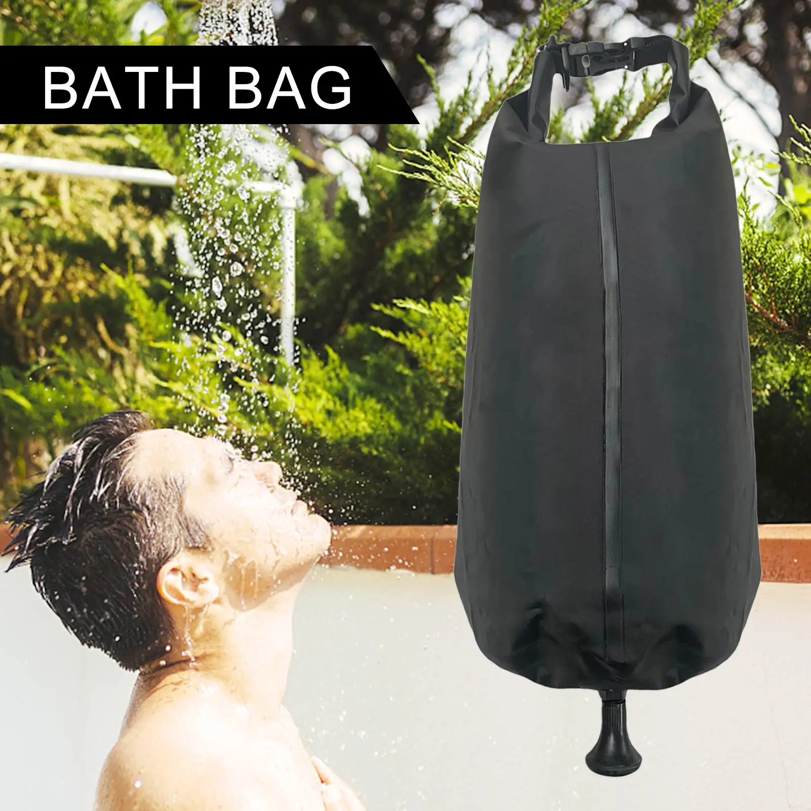 

Portable Shower Bag Camping Shower BagOutdoor Camping Hiking Heating Shower Bag Outdoor Climbing Hydration Bag Camping Supplies