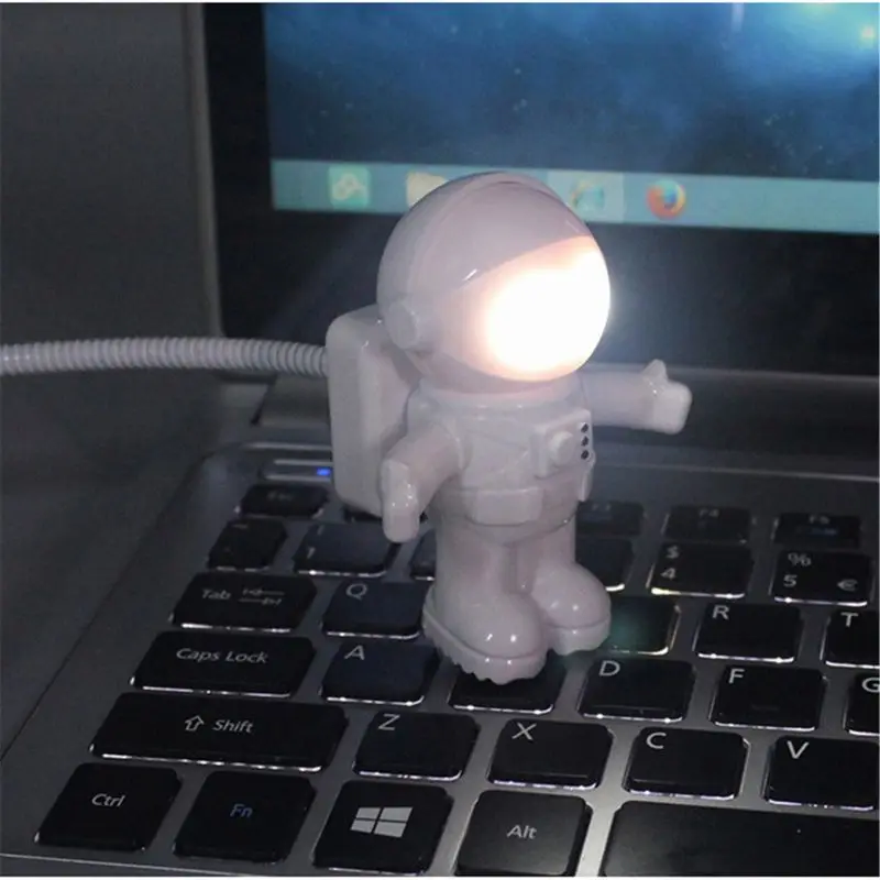 

Creative Spaceman Astronaut LED Flexible USB Light Night Light for Kids Toy Laptop PC Notebook