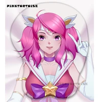 pinktortoise luxanna crownguard anime 3d mouse pad the lady of luminosity 3d soft chest mouse pad mat wrist rest chest mice mat