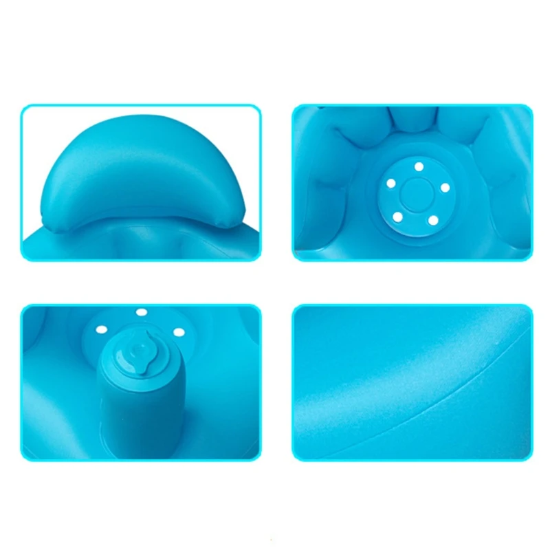 

Baby Learning Seat Bathing Lounging Portable Inflatable Bath Chair PVC Sofa Shower Stool for Playing Eating