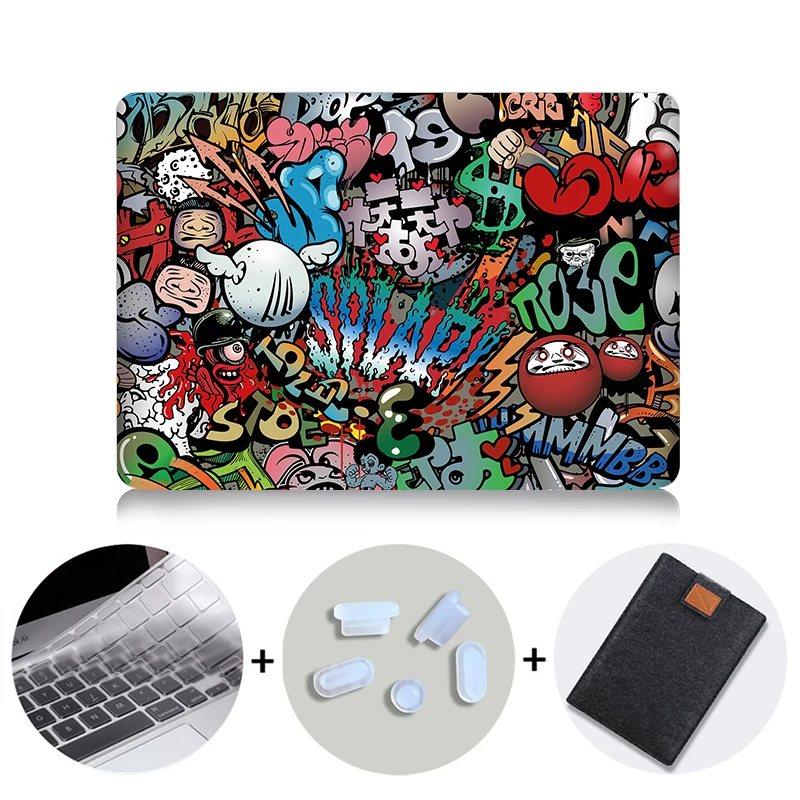 MB05 MTT чехол с граффити для Macbook Air Pro retina 11 12 13 15 16 дюймов с сенсорной панелью для mac book Air 13," Сумка для ноутбука - Цвет: MB05