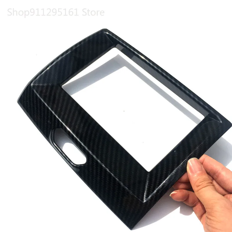 

Fit for Ford Ranger Everest Endeavour accessories 2015 -2019 2020 Carbon Fiber Color Inner Center Navigation frame Cover