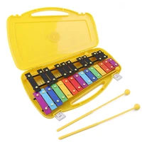 25 notes 8 notes glockenspiel xylophone percussion rhythm musical instrument toy with 2 mallets handheld case for baby children