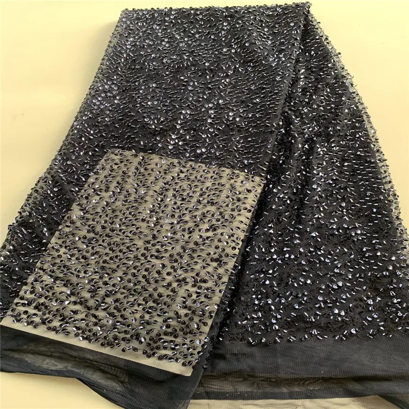 2020 красный африканский 3d блестки тюль кружева ткань высокого качества