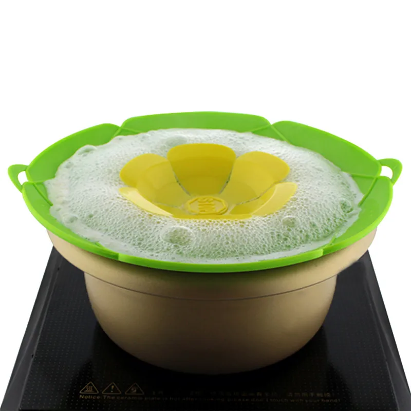 

New Kitchen Gadgets Silicone Lid Spill Stopper Pan Cover 26cm 28cm Diameter Cooking Tools Pot Lids Utensil