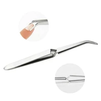 1pc multi function clip stainless steel nail art shaping tweezers cross nail equipment manicure tools fashion pliers for nails