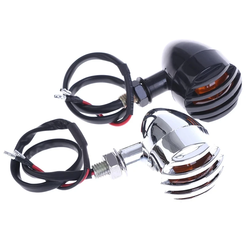 

New 1Pcs Retro Motorcycle Turn Signals Light Bulb Blinker Lights Plasic Indicators Light 10W
