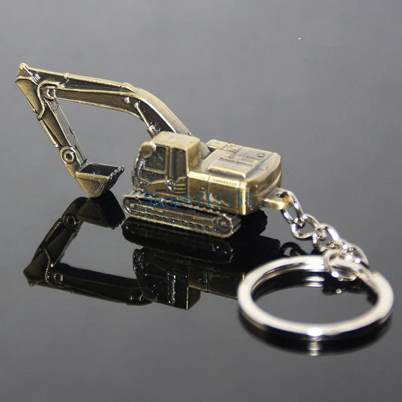 100 Pieces Wholesale excavator boutique alloy car toys for children kids Model key chain BULK | Дом и сад