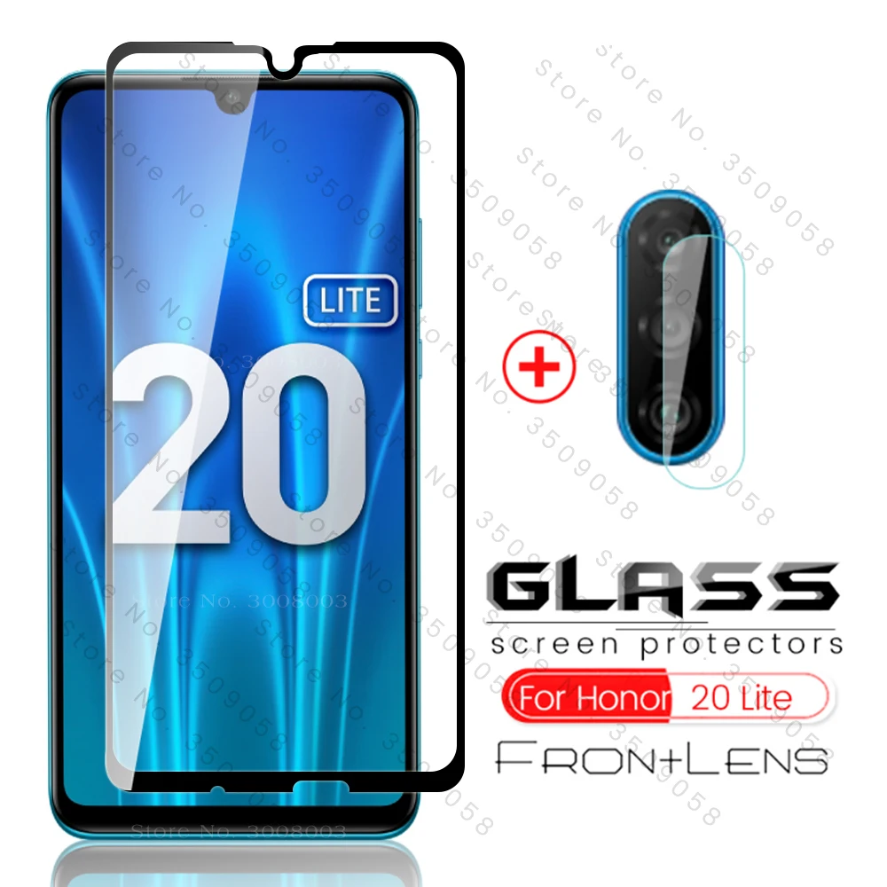 Высококачественное стекло для honor 20 lite 2020 2 в 1 Защитное камеры huawei Светлое