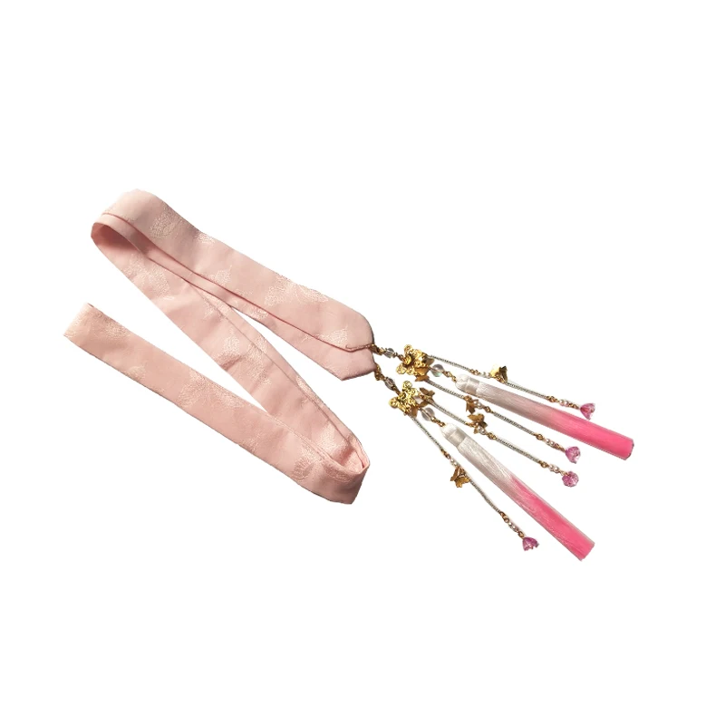 

Gradient fringed hair rope headdress antiquity butterfly fringed hair with detachable hair accessories costume accessories
