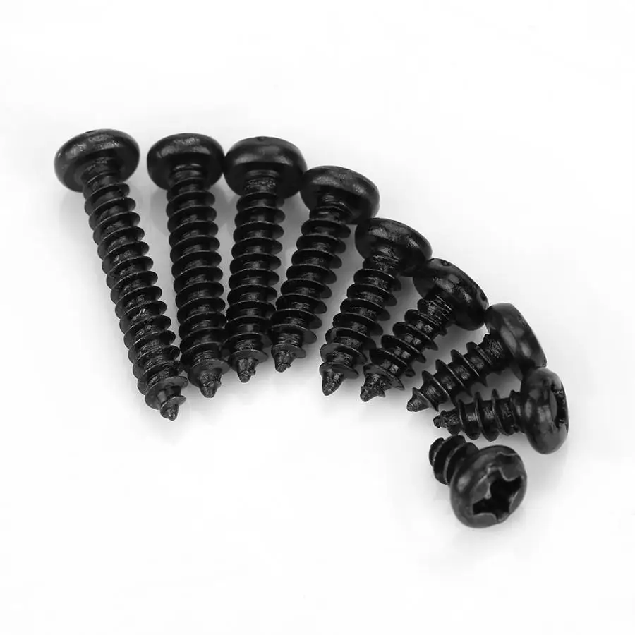 M3 Stainless Steel Tapping Screws Screw Pan Self screws Set Assortment Kit Black Fastener New Arrival 450Pcs | Обустройство дома