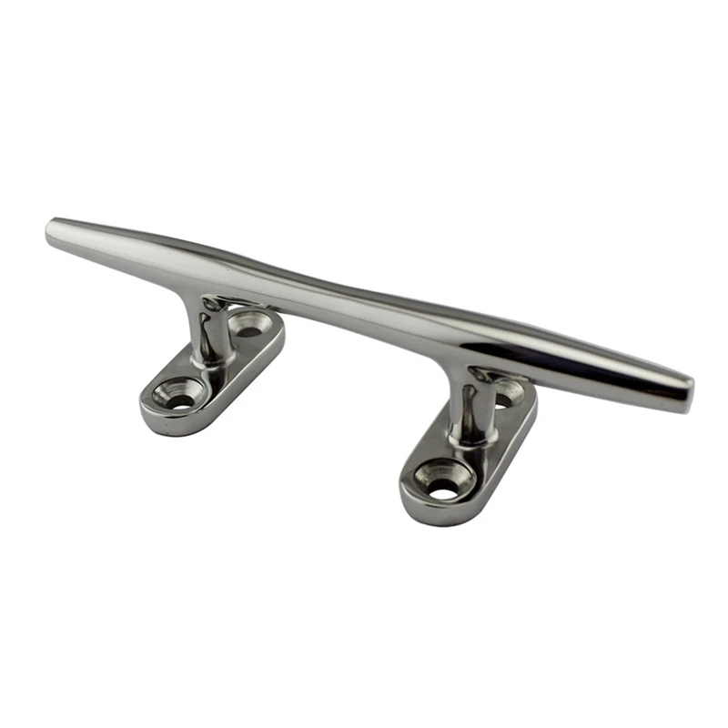 

6 Inch Boat Cleat Open Base Open Base Boat Cleat Dock Cleat 316 Stainless Steel Boat Mooring Accessories(2Pcs)