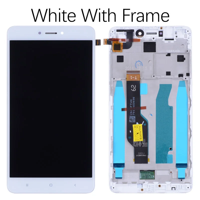 With Frame White Snapdragon 625 Дисплей для XIAOMI Redmi Note 4X LCD в сборе с тачскрином на рамке 5.5'' черный белый золото - Цвет: With Frame White
