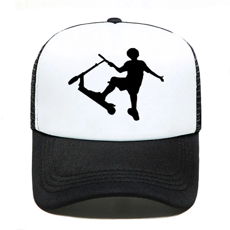 Мужская и женская кепка с забавным принтом для трюков скутеров летняя уличная