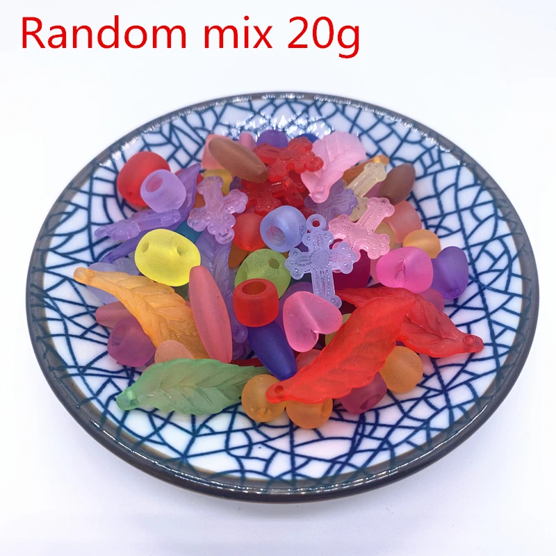 

Новые Матовые акриловые бусины разных цветов, смешанные бусины разных цветов для рукоделия, аксессуары для изготовления браслетов, ювелирн...