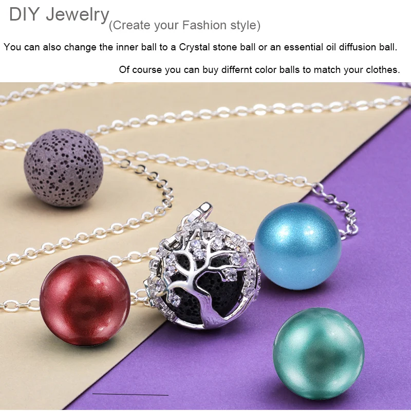 Кулон с кулоном из фианита Eudora 20 мм кристаллом для всей семьи|harmony bola|pregnancy jewelrylocket