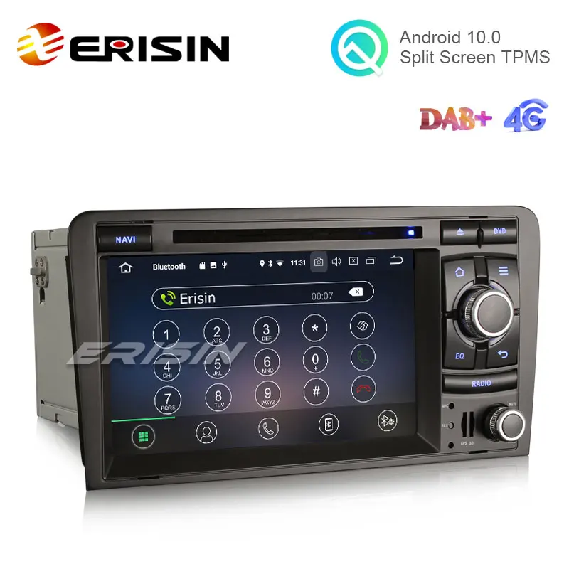 Erisin ES6973A 7 &quot8-Core Android 10 0 автомобильный DVD для Audi A3 S3 RS3 стерео GPS 64G Wi-Fi BT Nav |