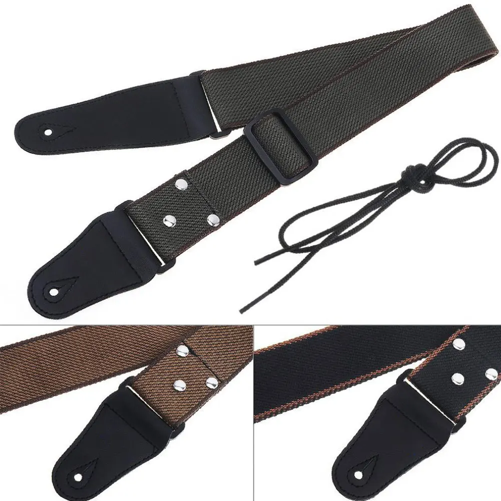 multi farbe gitarre gürtel einstellbare elektrische gitarre strap gitarre echtem leder akustische gitarre bass strap gürtel zubehör fre