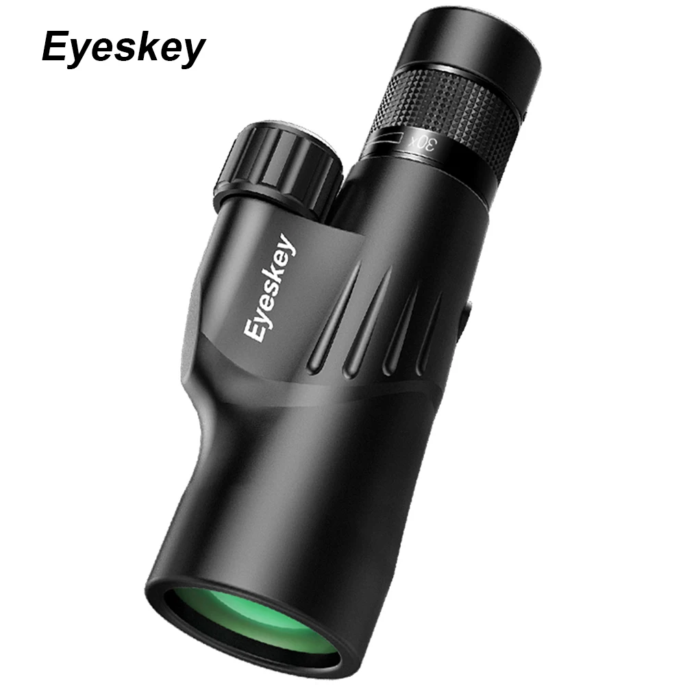 Eyeskey Zoom Monocular 10-30x50 Bak4 Prism Powerful Telescope Monocular Waterproof Hunting Goods for Camping with Tripod