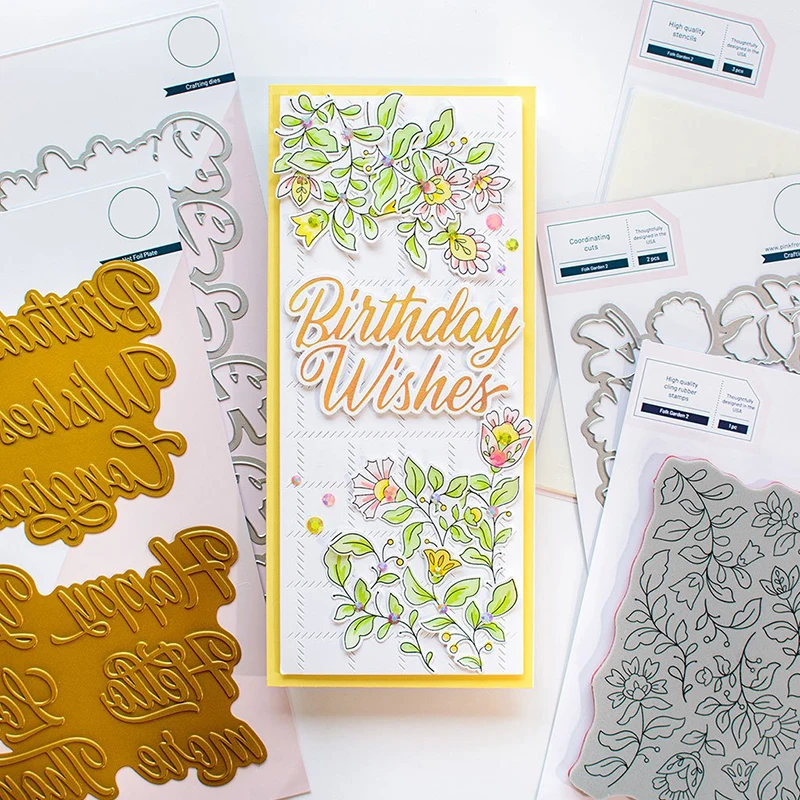 Новинка 2021 прозрачные штампы в форме цветка на День Благодарения набор