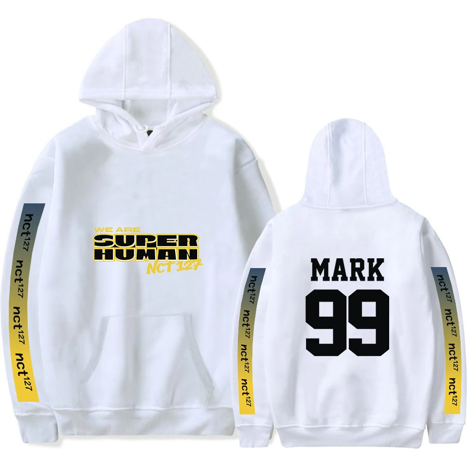 Альбом NCT 127 WE ARE SUPERHUMAN MARK 99 толстовки с капюшоном для фанатов Мужская толстовка
