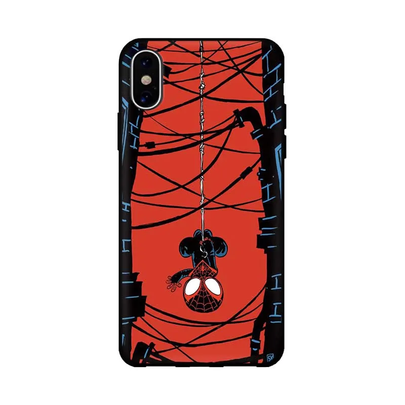 

Disney Marvel Spider-Man Boy Phone Case for IPhone xs/se/xr/xsmax/7p/8p/11pro/11promax/6s/6sp/5/5s/5se/12PRO men's phone cover