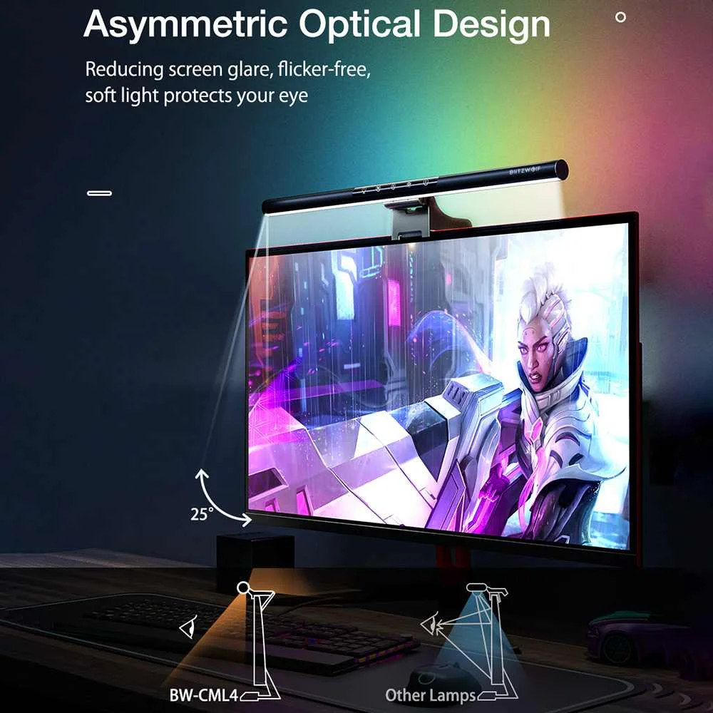 Настольная Светодиодная лампа BlitzWolf BW-CML4 с затемнением подвесной светильник для