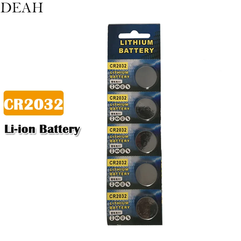 5 шт. CR2032 CR 2032 3V литий-ионная кнопочная монета батарея ECR2032 DL2032 BR2032 для дистанционного управления электронные часы Автомобильный ключ MP3