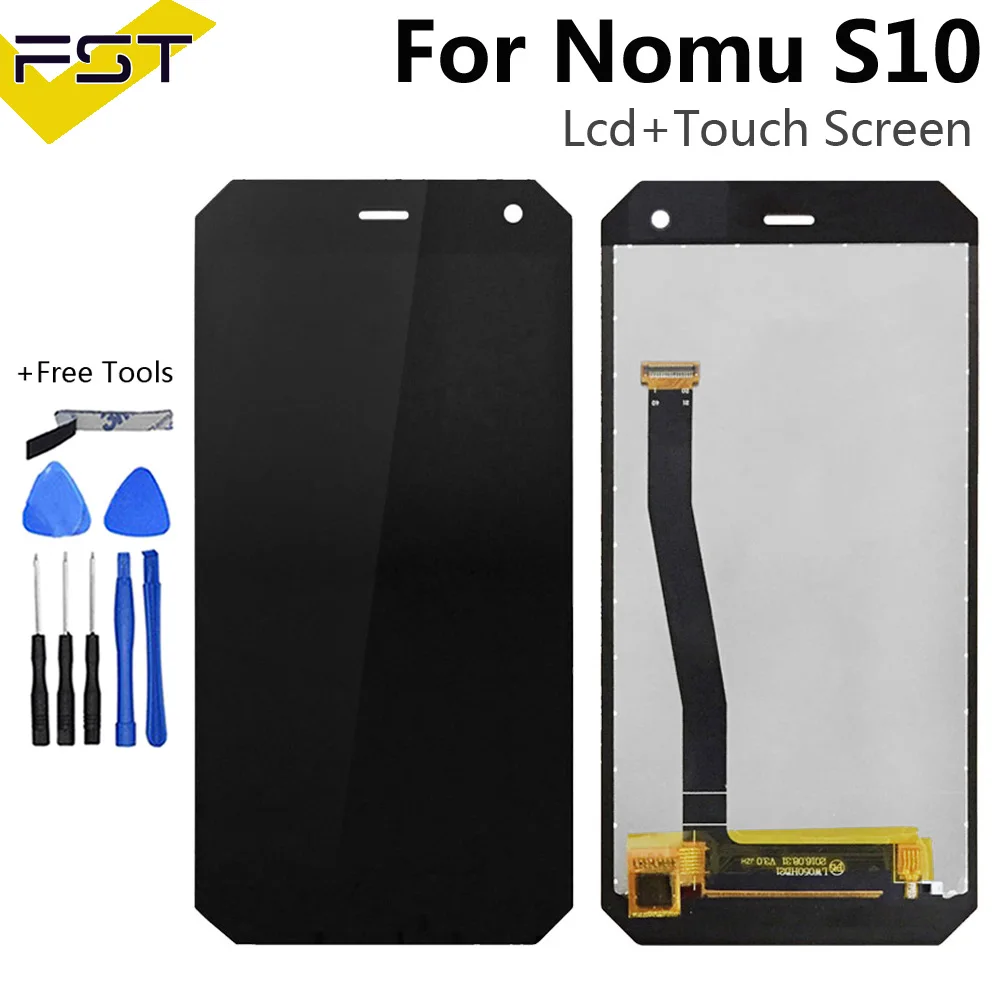 Черный для NOMU S10 ЖК-дисплей+ сенсорный экран в сборе Высокое качество дигитайзер стеклянная панель Замена для S10 Универсальный Pantalla