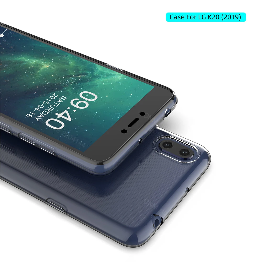 Чехол для LG K20 (2019) прозрачный силиконовый бампер из ТПУ мягкий чехол 2019