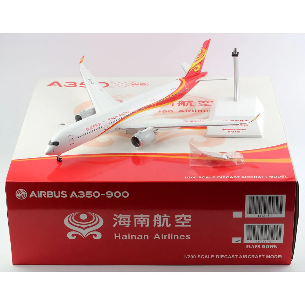 

Коллекционный самолет из сплава 1:200, подарок JC Крылья LH2150A, авиакомпании Hainan Airlines, модель летательного аппарата под давлением