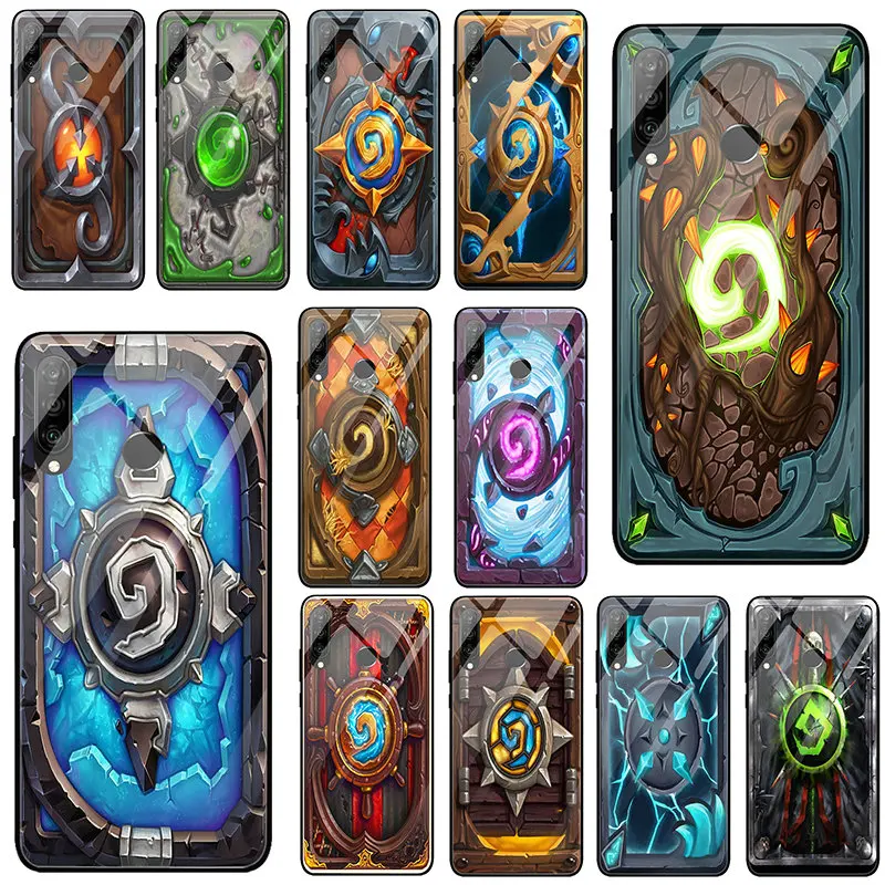 Чехол из закаленного стекла Hearthstone Heroes of Warcrafts с логотипом для Huawei Honor 6X 8 8A 9 10 P20 P30
