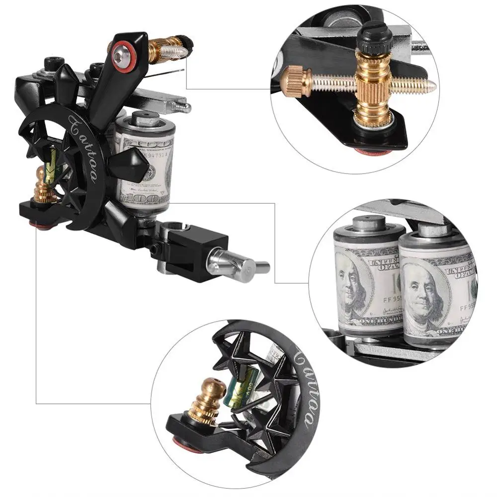 Тату машинка для татуажа утюжок 10 рулонов окрашивающая подкладка боди арт