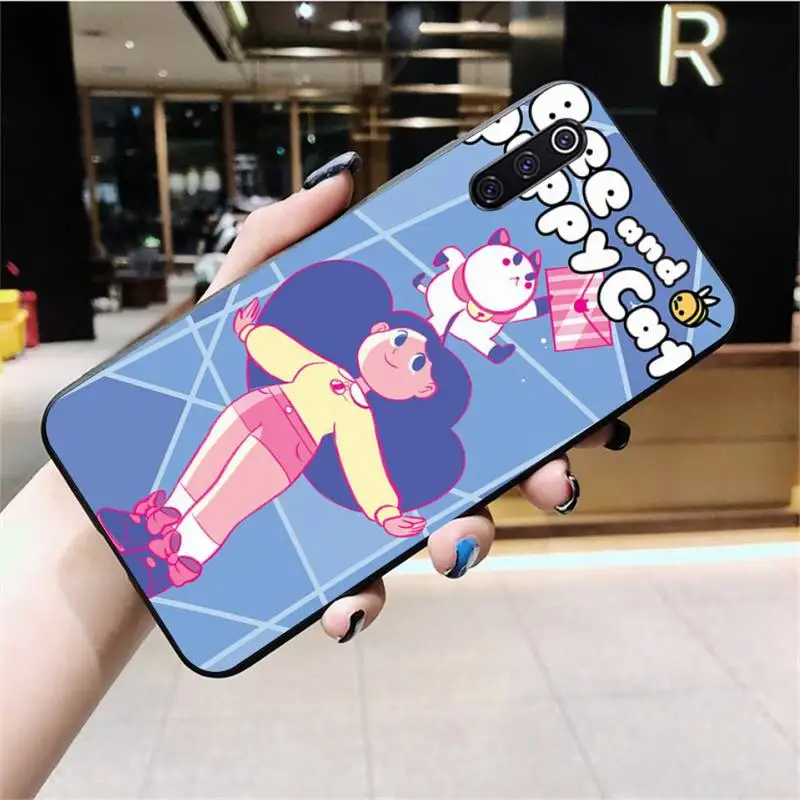 HPCHCJHM Пчела и Puppycat черный ТПУ мягкий резиновый чехол для телефона Xiaomi Mi10 10Pro 10 lite Mi9