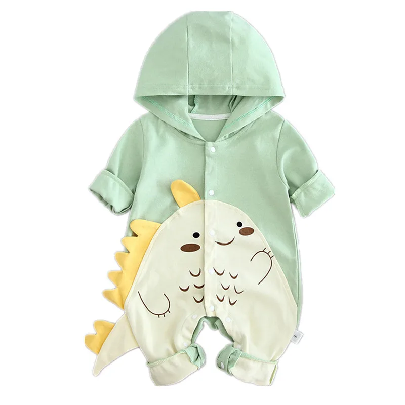 Комбинезон для новорожденных малышей с динозавром младенцев Хлопковая одежда