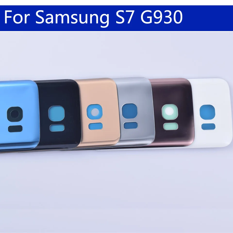S7 задняя крышка батарейного отсека для samsung Galaxy S7 G930 G930F G930A SM-G930L задняя крышка батарейного отсека Запасные части