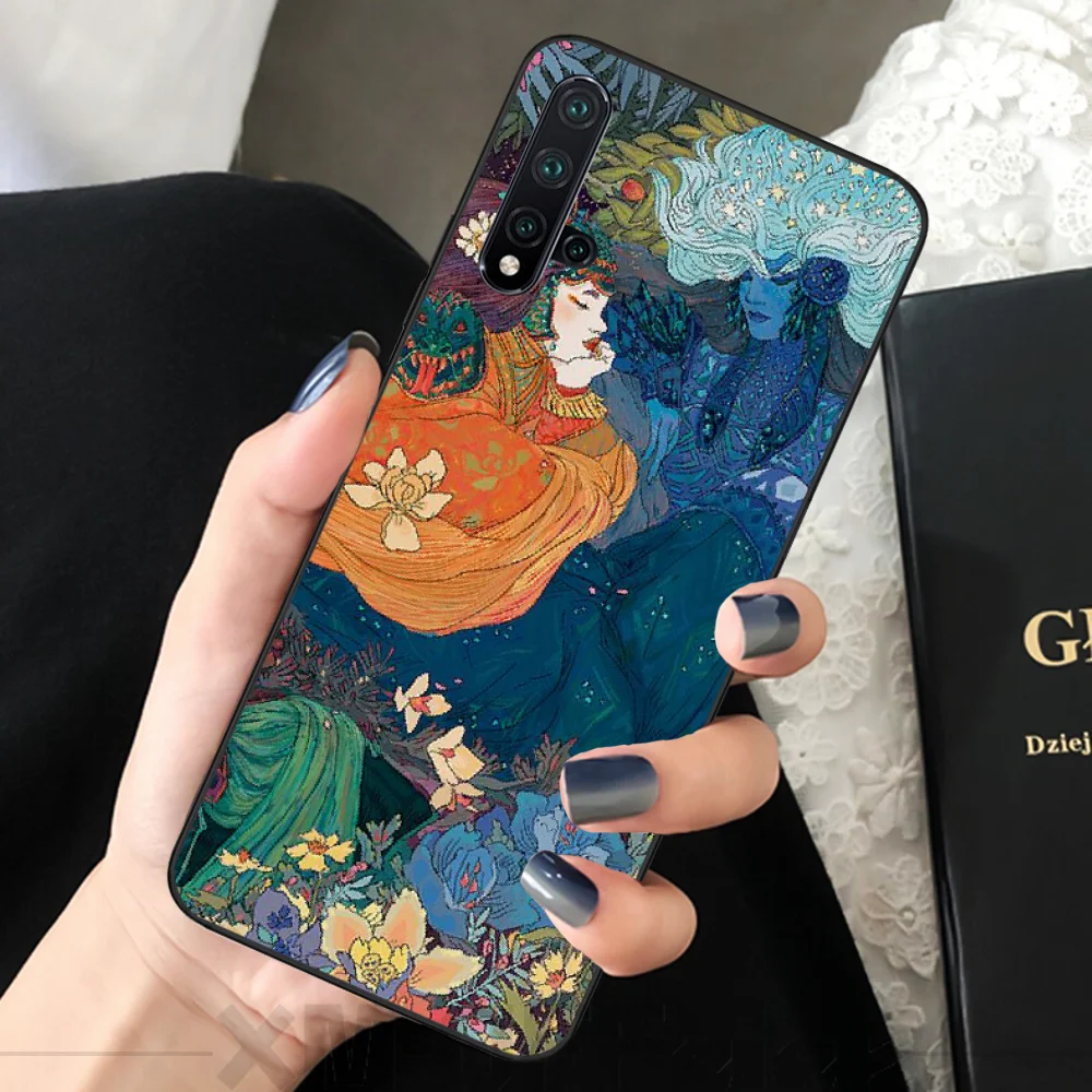 Чехол для телефона Reayou с красивым изображением девушки из природы чехол huawei nova 2 2i