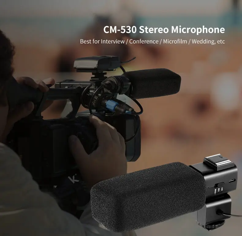 Внешний стереомикрофон для цифровой зеркальной камеры видеокамеры кардиоидный