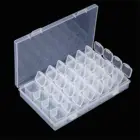 28 слотов хранение для принадлежностей для дизайна ногтей Органайзер держатель Стразы бусины Кольцо Серьги ювелирных изделий Дисплей таблетки чехол для женщин