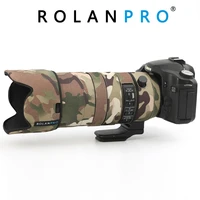 rolanpro nylon waterproof lens cover for sigma 70 200mm f2 8 sport camouflage rain cover lens sleeve guns clothing photography