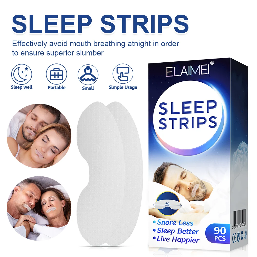 

90 Pieces Of Mouth And Nose Patch To Improve Night Sleep And Anti-snoring Patch To Reduce Mouth Breathing And Close Mouth Patch