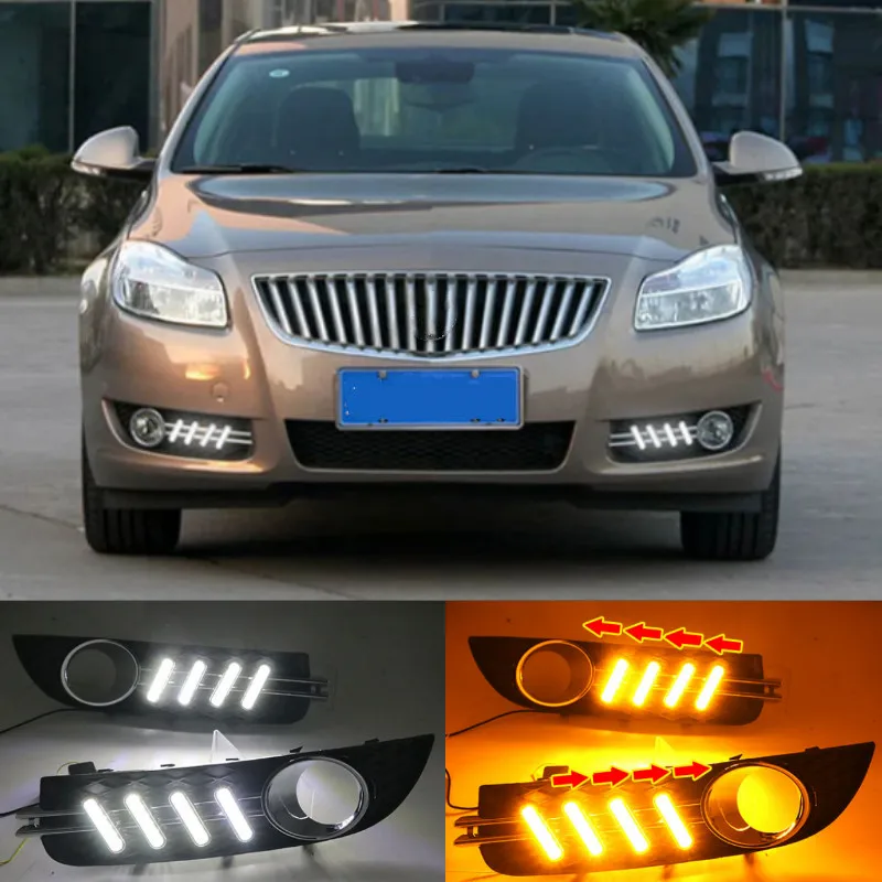 Светодиодный дневные ходовые огни для Buick Regal 2009-2013 противотуманные фары ABS 12 В DRL |