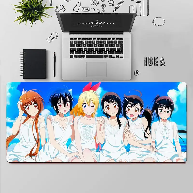 

YNDFCNB Top Quality Nisekoi DIY Design Pattern Game mousepad Free Shipping Large Mouse Pad Keyboards Mat