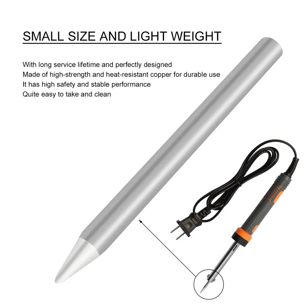 3 шт. 60 Вт бессвинцовый сменный нагреватель паяльник наконечник для паяльной