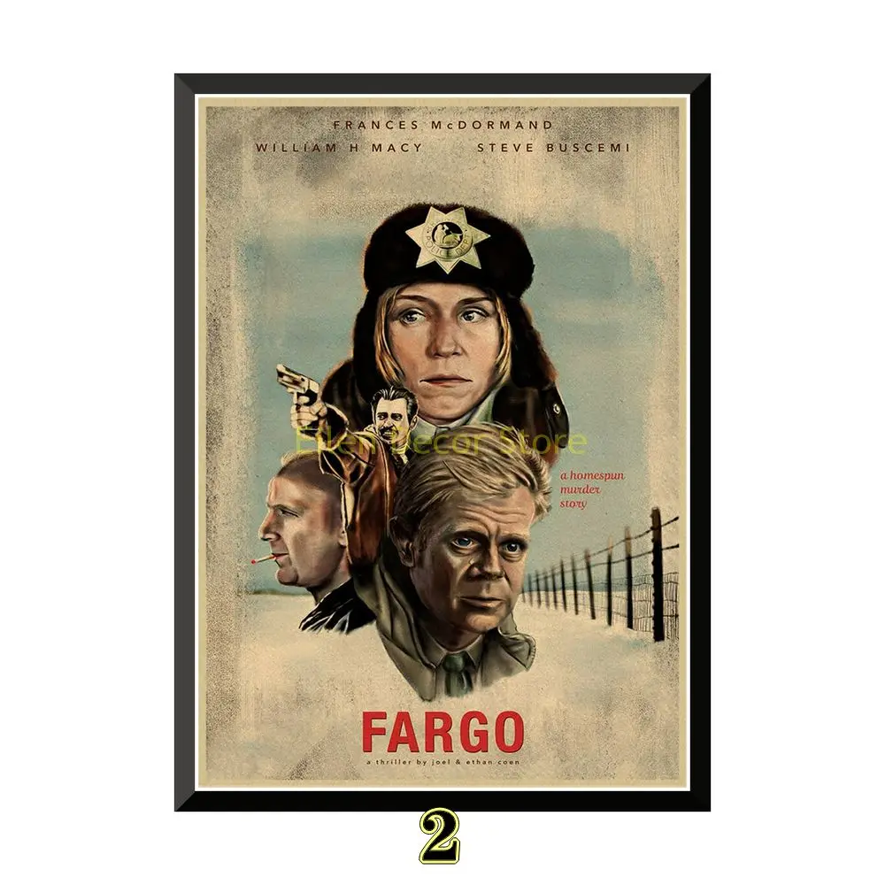 Fargo постеры кино стикеры Настенные крафт бумага печать украшения дома гостиная
